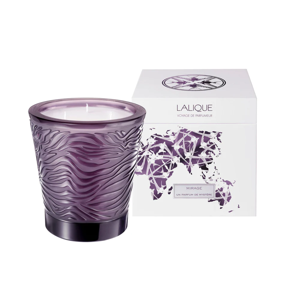 Lalique Mirage Limited Editon Crystal Scened Candle