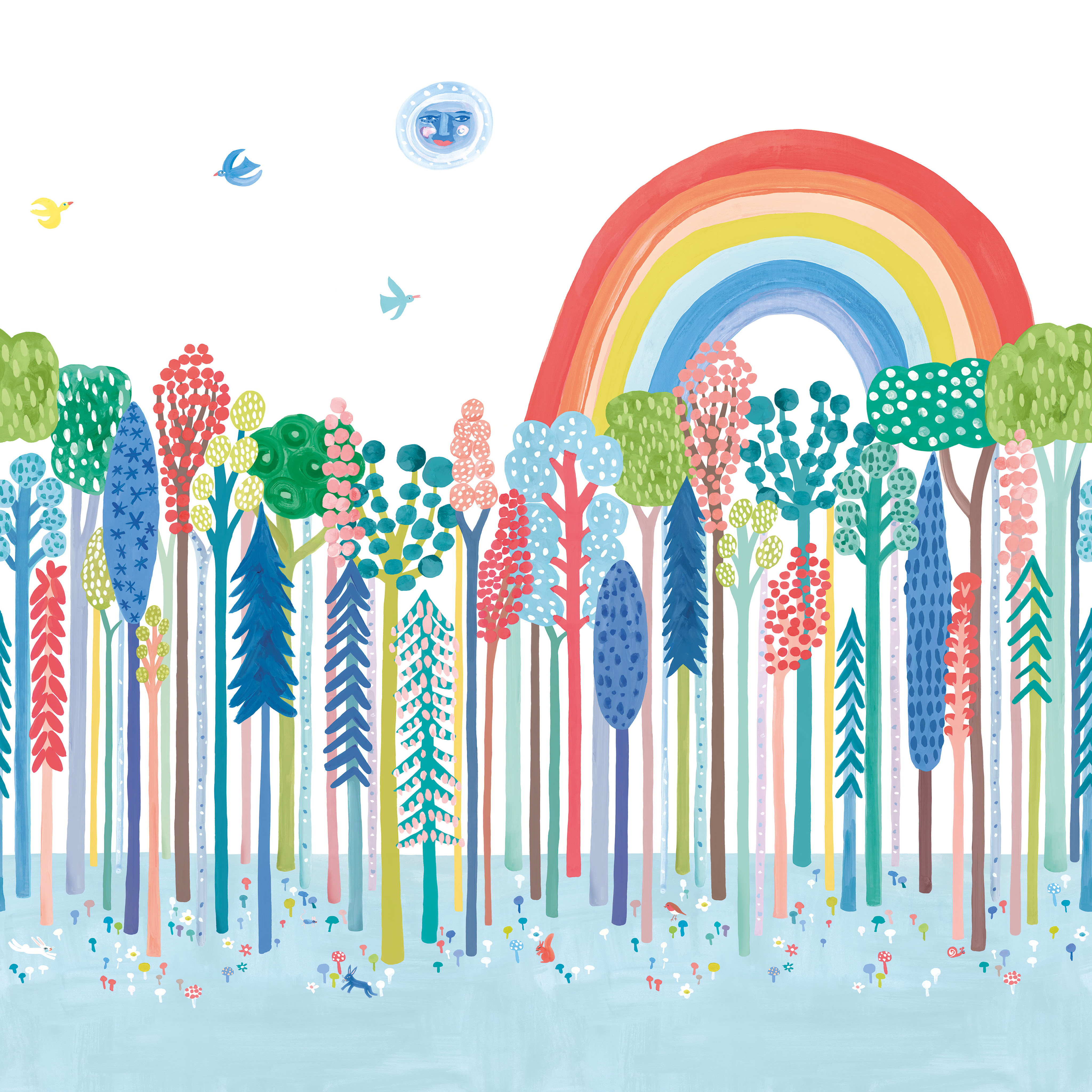 Villa Nova Rainbow Forest Wall Mural