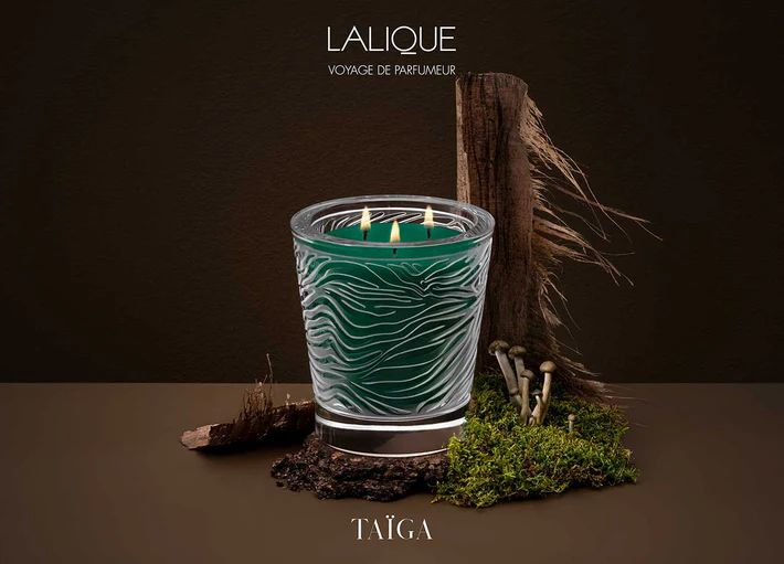 Lalique Taiga Crystal Scented Candle