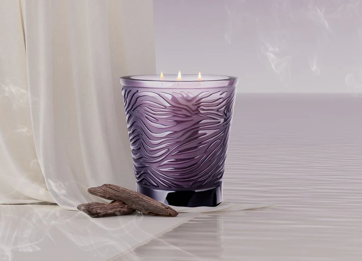 Lalique Mirage Limited Editon Crystal Scened Candle