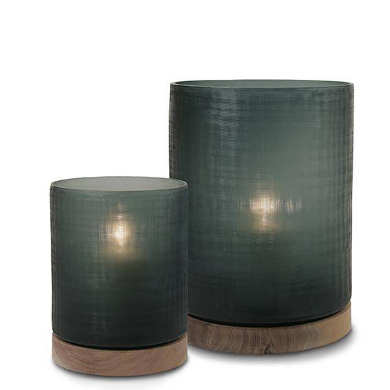 Guaxs Aran Lantern XL Walnut/Dark Indigo