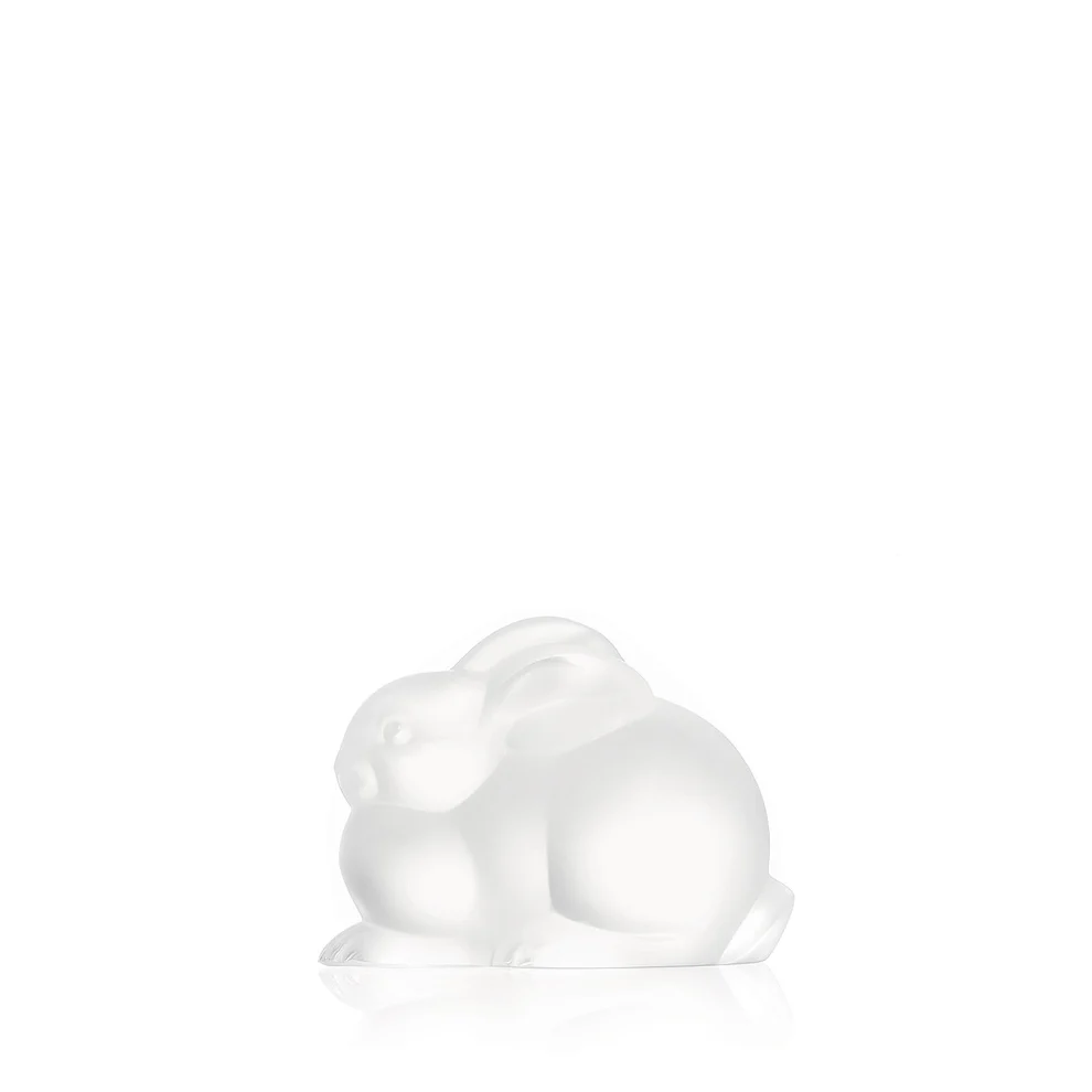 Lalique Resting Rabbit Sculpture